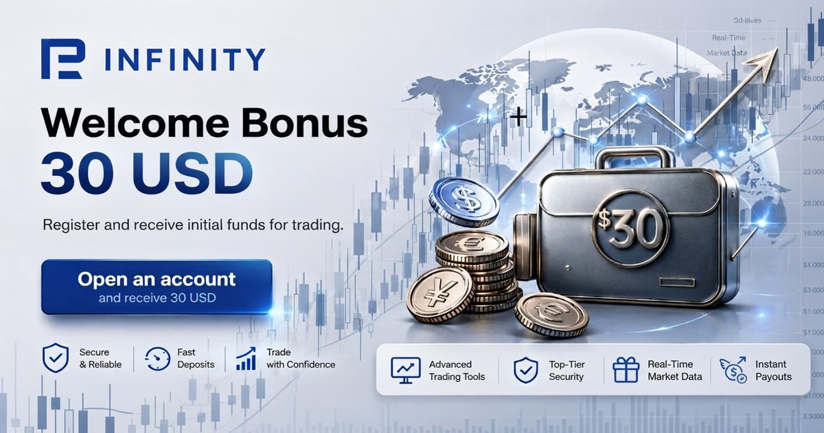RInfinity Forex Welcome Bonus 30 US