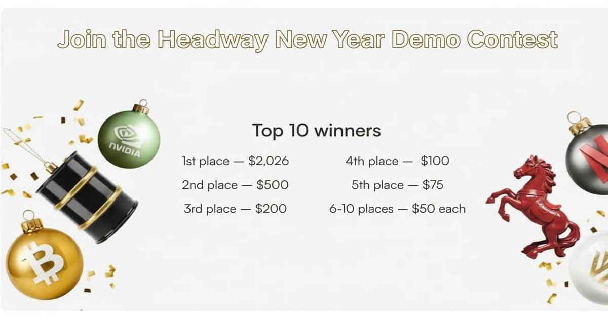 Sign up for the Headway Forex New Year Demo Trading Contest