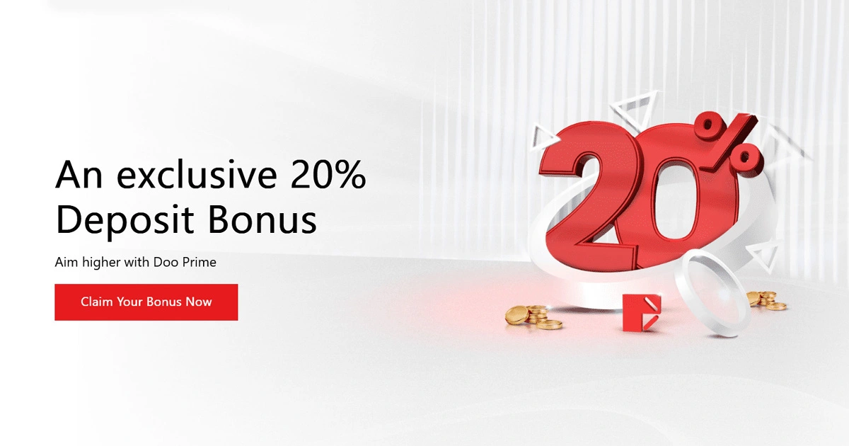 Avail a 20% Exclusive Bonus for Forex Deposits at Doo Prime
