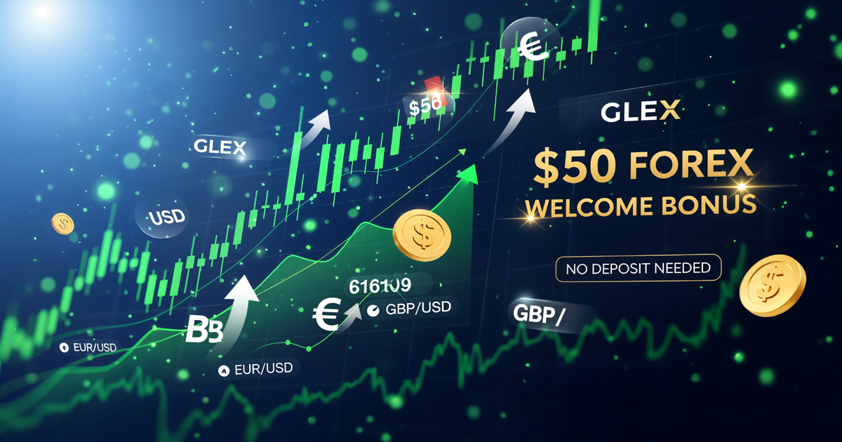 GLEX $50 Forex No Deposit Bonus stays valid for 60 days