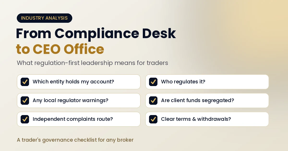 How Compliance Experience Shapes GTCFX CEO Strategy