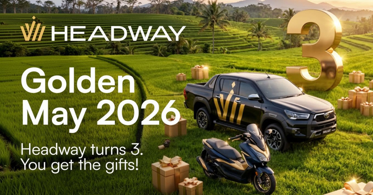 Headway Celebrates 3 Years with the Golden May Giveaway