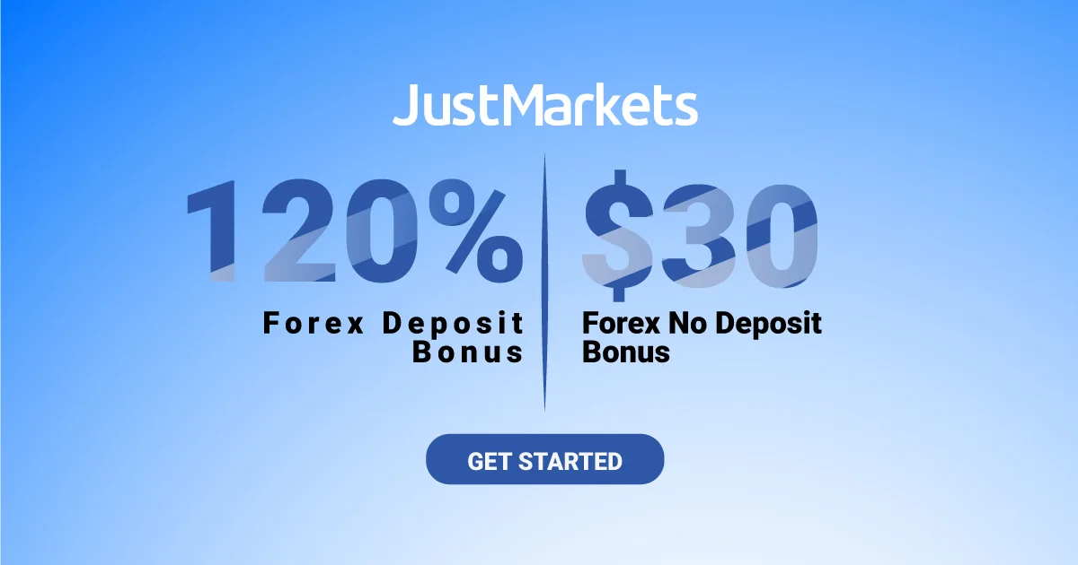 JustMarkets is Providing a 120% Bonus on