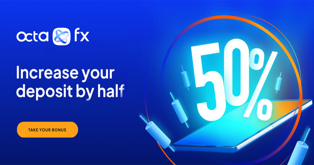 OctaFX 50% Bonus on Forex Funds