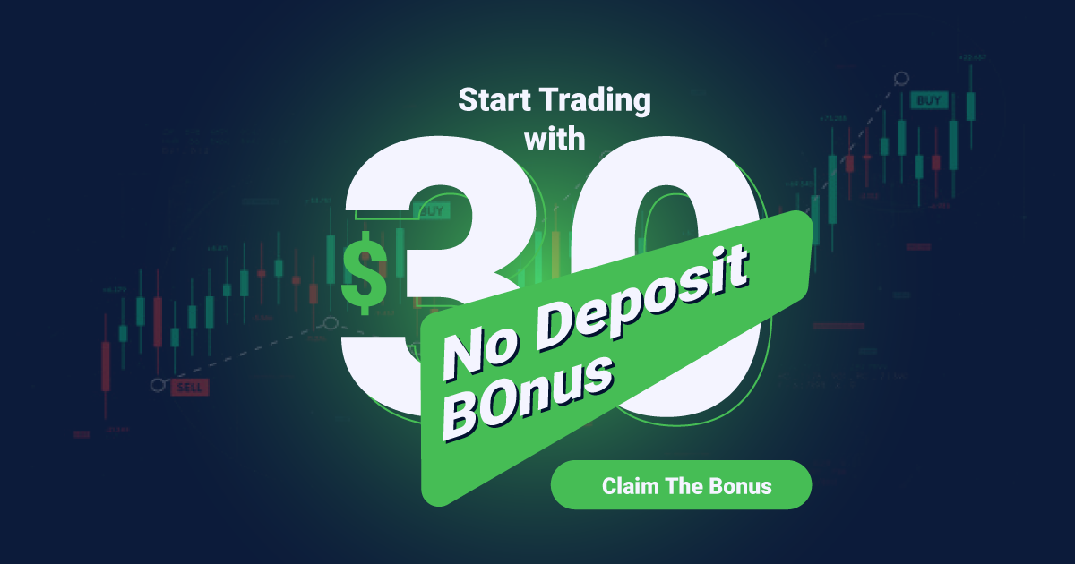 $30 No Deposit Required & 50% Deposit Bonus