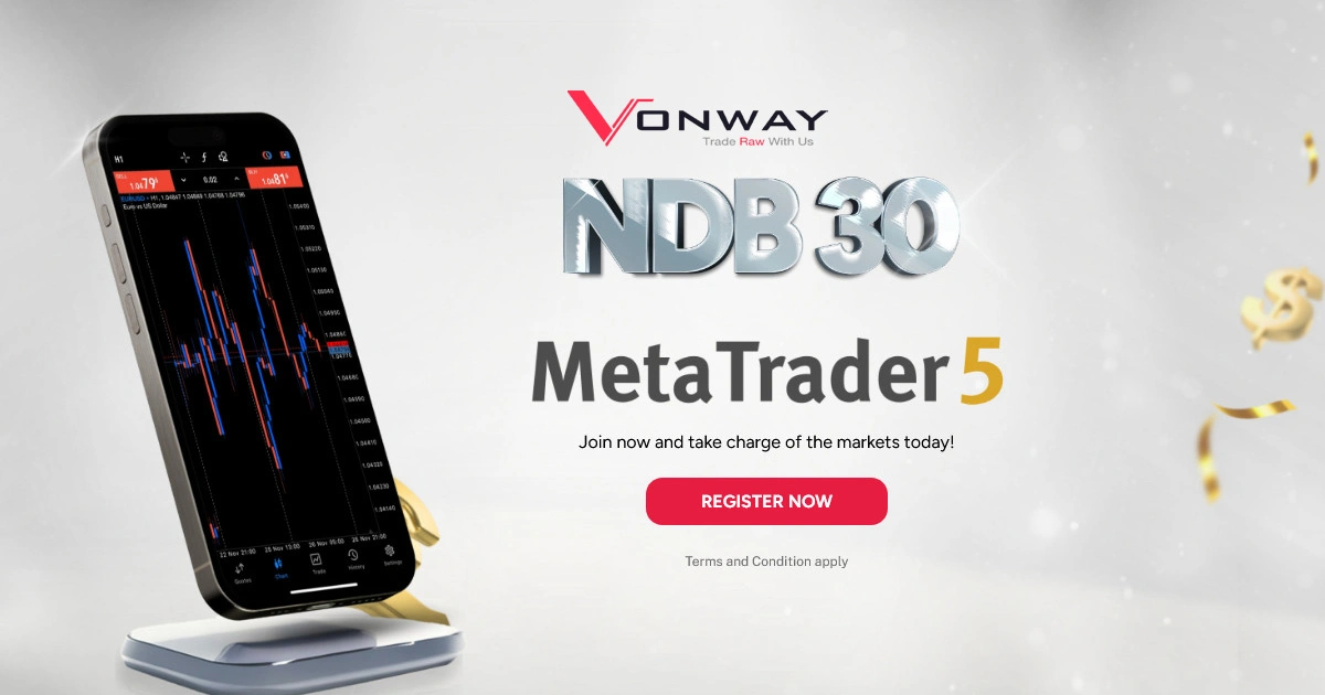 Vonway $30 Forex No Deposit Bonus for MT5 Users